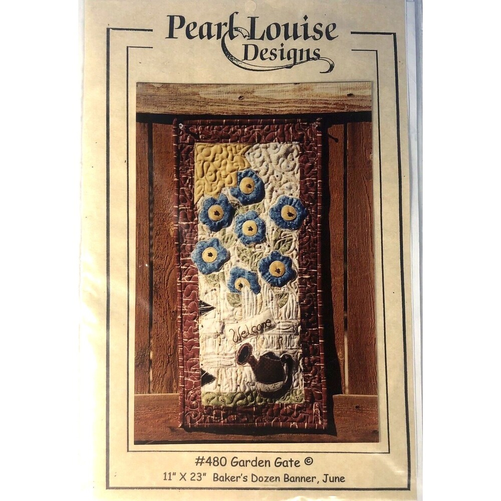 Lot of 5 QUILT Wall Banners - Pearl Louise Designs 476-480  Feb-Mar-Apr-May-June - Picture 7 of 8